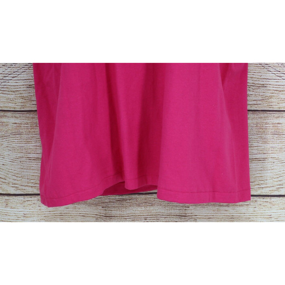 VINTAGE Rare Xperiance Womens Size Large Fringe Studded Oversize T-Shirt Pink - Picture 5 of 7